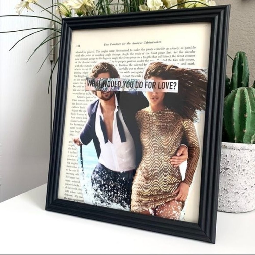 Love Romance Theme Handmade 8x10 Fashion Collage